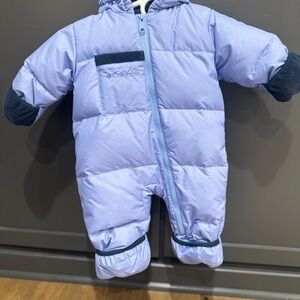 Columbia Infant Snowsuit in Baby Blue and Navy